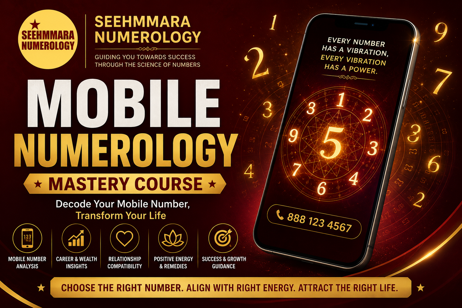 Mobile Numerology Mastery Course By SEEHMMARA NUMEROLOGY